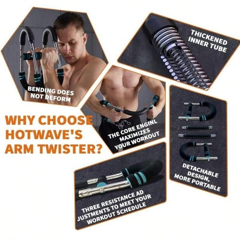 Adjustable Resistance Arm Trainer, 1 Count Detachable Arm Strength Training Bar, Chest Arm Abdominal Muscle Trainer, Fitness Equipment for Home Gym, Men Gifts