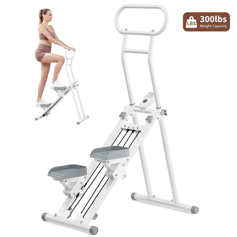 Hxd-Ergo Stalr Stepper Machine Torfull-Body Workout with Lcd Display, 300LBS Capacity，Adjustable Handlebars and Pedals,Perfect for Home and Ofnceworkouts,Home Fitness Equlpmentfor Women&Men Ciimber Stepper