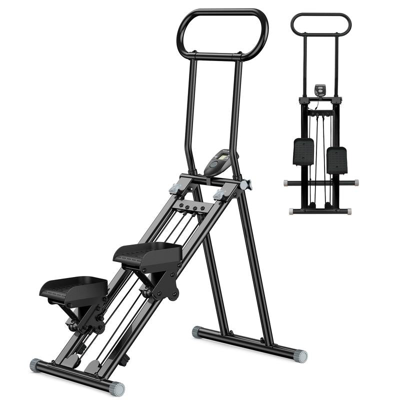 Hxd-Ergo Stalr Stepper Machine Torfull-Body Workout with Lcd Display, 300LBS Capacity，Adjustable Handlebars and Pedals,Perfect for Home and Ofnceworkouts,Home Fitness Equlpmentfor Women&Men Ciimber Stepper