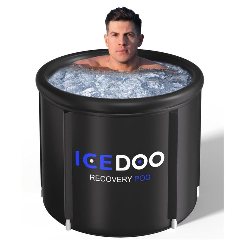 Upgrade XL Ice Bath Tub, 129 Gal Large Cold Plunge Tub for Athletes with Cover, Portable Outdoor Hot Tubs Cold Water Therapy Ice Baths at Home,Gym